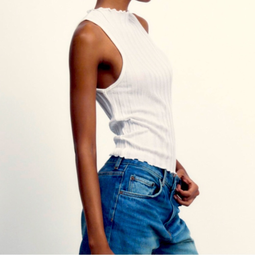 Flash Sale πZara - Ribbed Top - Picture 4 of 9